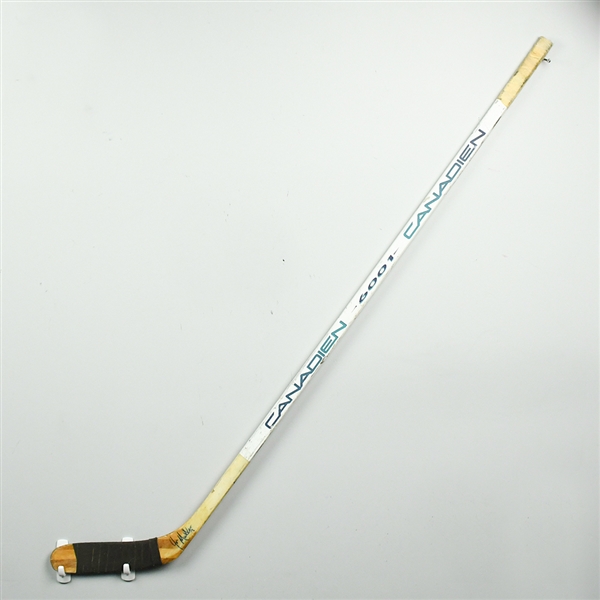 Mullen, Joe * <br>Canadien Stick (auto)<br>Pittsburgh Penguins 1990s<br>