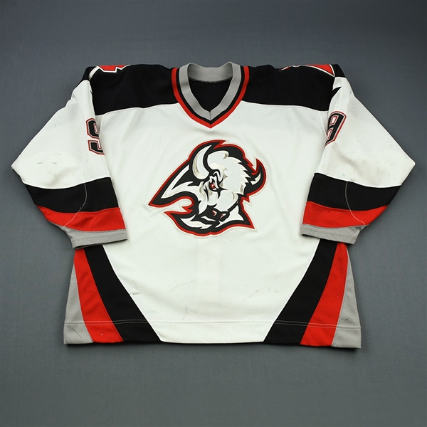 Rasmussen, Erik * <br>White<br>Buffalo Sabres 1997-98<br>#9 Size:56