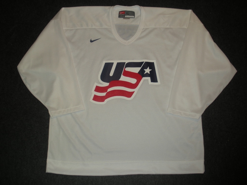 Kessel, Phil * <br>White, U.S. Olympic Mens Orientation Camp Issued Jersey, Signed<br>USA 2009<br>#81 Size: XL