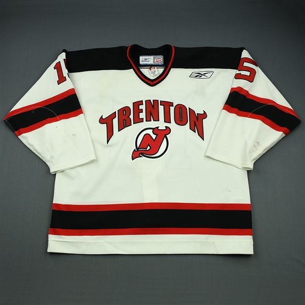 Radoslovich, Matt<br>White Set 1<br>Trenton Devils 2008-09<br>#15 Size: 56