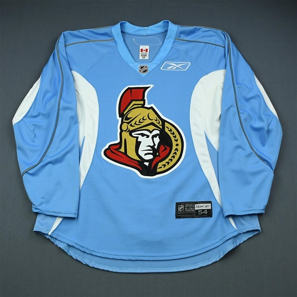 Reebok<br>Light Blue Practice Jersey<br>Ottawa Senators 2009-10<br>#N/A Size: 54