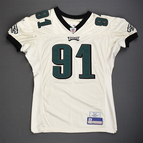 Rayburn, Sam<br>White<br>Philadelphia Eagles 2006<br>#91 Size: 04-52 PBS