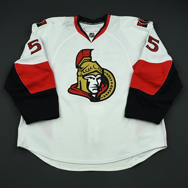 Lee, Brian<br>White Set 3<br>Ottawa Senators 2008-09<br>#55 Size: 58