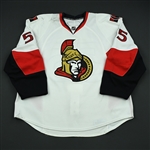Lee, Brian<br>White Set 3<br>Ottawa Senators 2008-09<br>#55 Size: 58