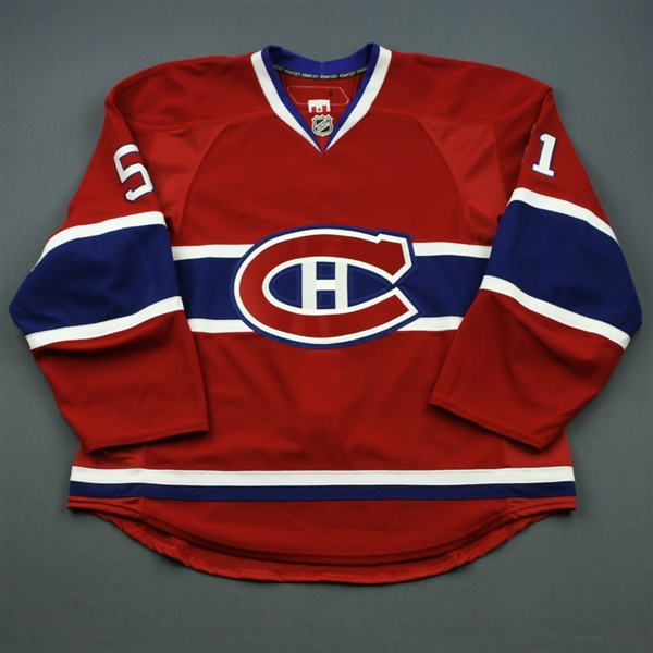 Palushaj, Aaron * <br>Red Set 1<br>Montreal Canadiens 2010-11<br>#51 Size: 56