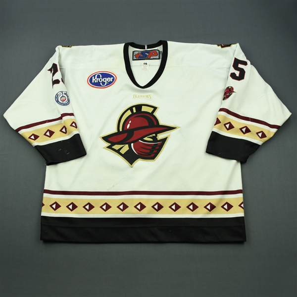 Brookwell, Cody<br>White Set 1 (A removed)<br>Gwinnett Gladiators 2012-13<br>#25 Size: 58