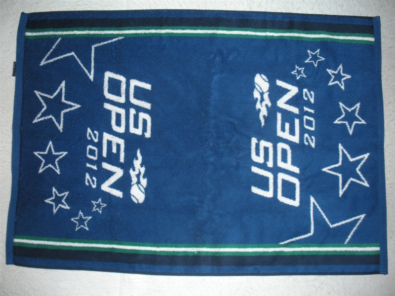 Berdych, Tomas<br>Mens Singles Quarterfinals Match-Used Towel, NOT Autographed<br>US Open 2012<br>