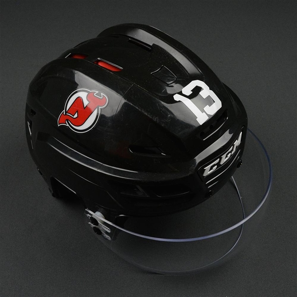 Cammalleri, Michael<br>Black, CCM Helmet w/ Shield<br>New Jersey Devils 2016-17<br>#13 Size: Medium