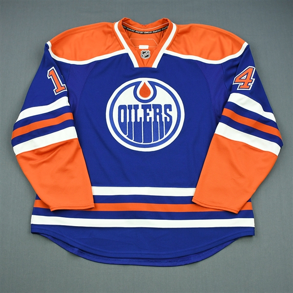 Eberle, Jordan * <br>Blue<br>Edmonton Oilers 2010-11<br>#14 Size: 56