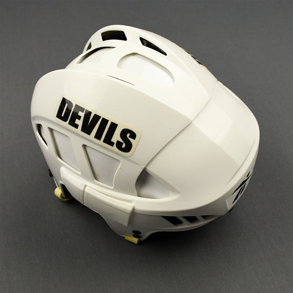 Corrente, Matthew<br>White RBK Helmet<br>New Jersey Devils 2010-12<br>#NA 