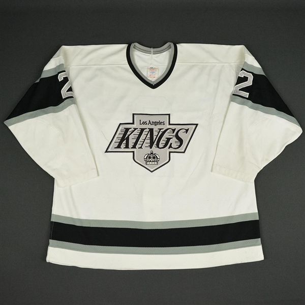 Benning, Brian * <br>White<br>Los Angeles Kings 1990-91<br>#2 Size: 54