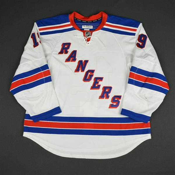 Fast, Jesper * <br>White Set 2 - Photo-Matched<br>New York Rangers 2014-15<br>#19 Size: 56