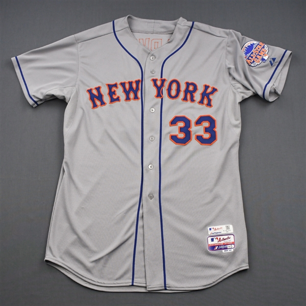Harvey, Matt * <br>Gray w/All-Star Game Patch, Worn April 13, 2013<br>New York Mets 2013<br>#33 Size: 48 + 2