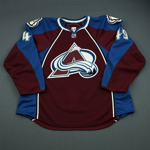 Ford, Matthew<br>Burgundy Set 1 - Game-Issued (GI)<br>Colorado Avalanche 2010-11<br>#49 Size: 58