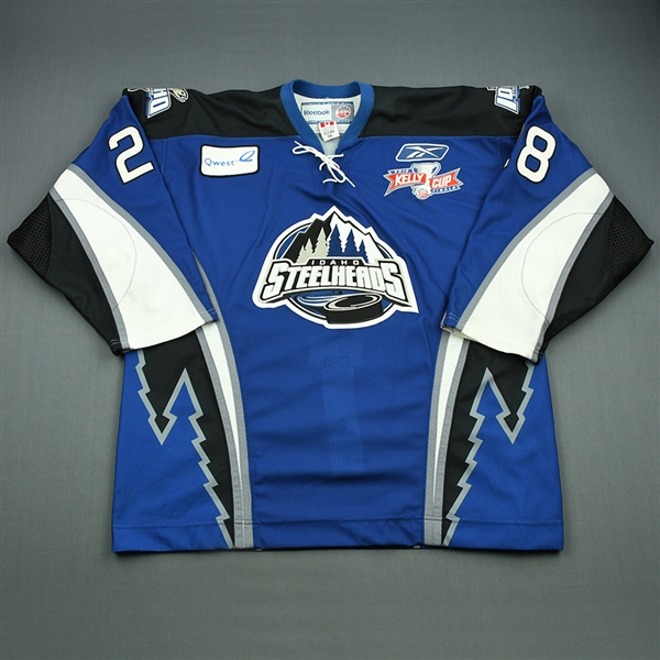 Neal, Michael<br>Blue Kelly Cup Finals - Game 3 & 4<br>Idaho Steelheads 2009-10<br>#28 Size:56