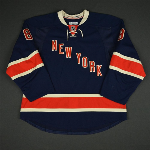 Klein, Kevin * <br>Blue Heritage - Photo-Matched<br>New York Rangers 2014-15<br>#8 Size: 56