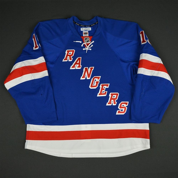 Fast, Jesper * <br>Blue - Set 2 - Photo-Matched<br>New York Rangers 2014-15<br>#19 Size: 56