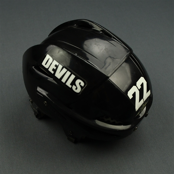 Boulton, Eric<br>Black Easton Helmet<br>New Jersey Devils 2011-12<br>#22 