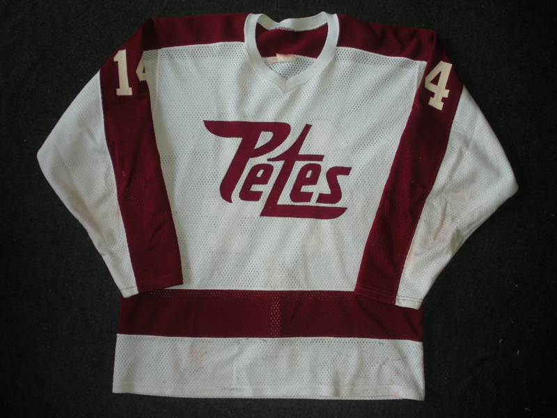 Druce, John * <br>White<br>Peterborough Petes 1983-85<br>#14