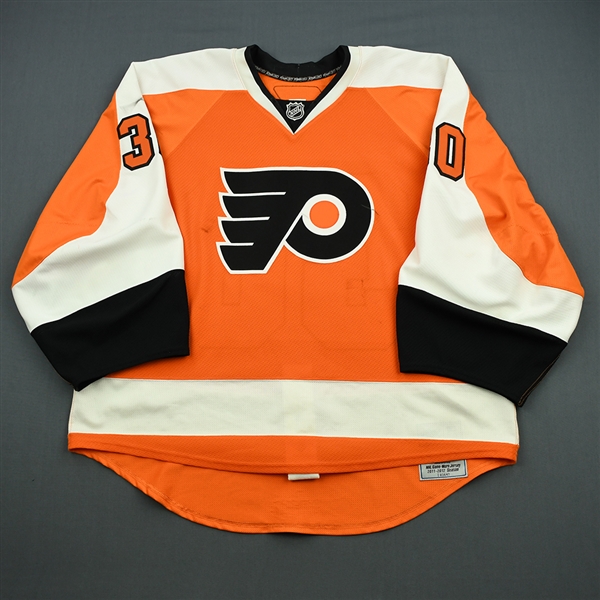 Bryzgalov, Ilya<br>Orange Set 3 Playoffs<br>Philadelphia Flyers 2011-12<br>#30 Size: 58G