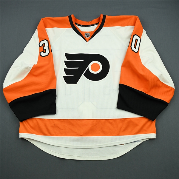 Bryzgalov, Ilya<br>White Set 3 Playoffs<br>Philadelphia Flyers 2011-12<br>#30 Size: 58G