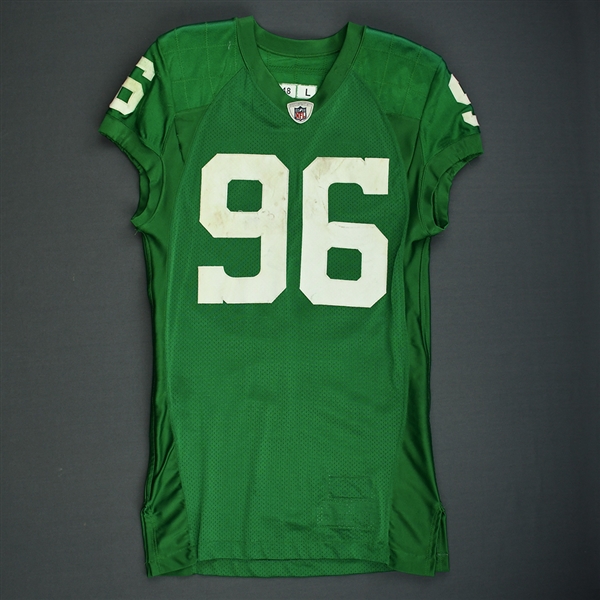 Gaither, Omar<br>1960 Kelly Green Throwback Jersey<br>Philadelphia Eagles 2010<br>#96 Size: 48 LINE