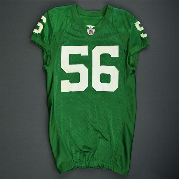 Jordan, Akeem<br>1960 Kelly Green Throwback Jersey<br>Philadelphia Eagles 2010<br>#56 Size: 48 LINE