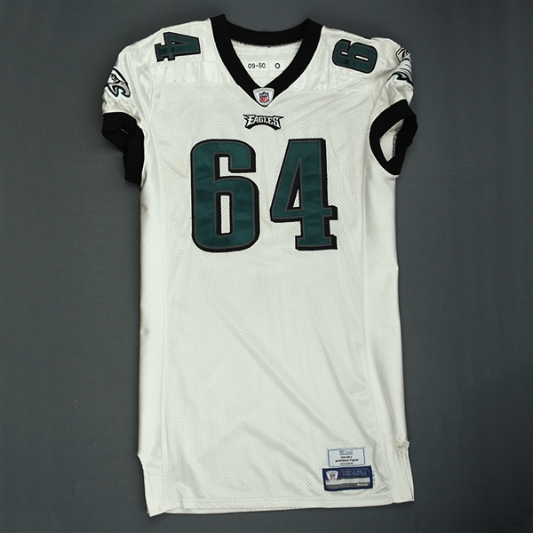 Dixon, Antonio<br>White<br>Philadelphia Eagles 2009<br>#64 Size: 50-O