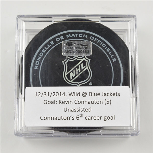 Connauton, Kevin<br>December 31, 2014 vs. Minnesota Wild (Blue Jackets Logo)<br>Columbus Blue Jackets 2014-15