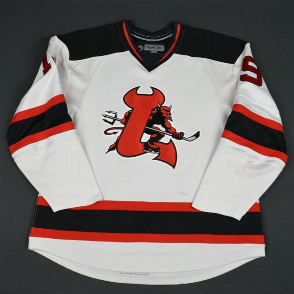 Burton, Tyler<br>White (RBK 1.0) - CLEARANCE<br>Lowell Devils 2007-08<br>#19 Size: 56