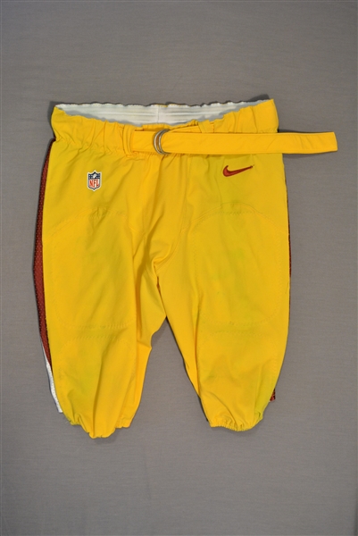 Baker, Chris<br>Yellow Pants<br>Washington Redskins 2014<br>#92 Size: 40