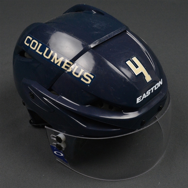Connauton, Kevin<br>Blue Third, Easton Helmet w/ Oakley Shield<br>Columbus Blue Jackets 2015-16<br>#4 