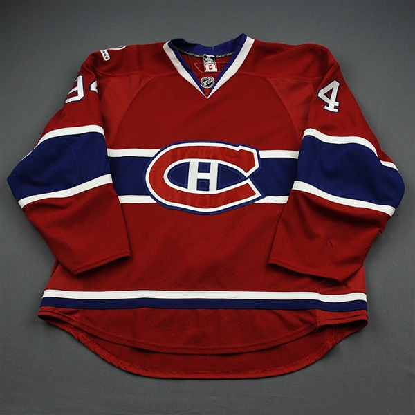 Pyatt, Tom * <br>Red Set 2/Playoffs - Centennial Patch<br>Montreal Canadiens 2009-10<br>#94 Size: 56