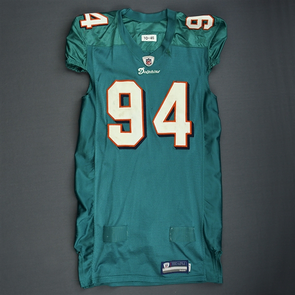 Starks, Randy * <br>Aqua, Video-Matched<br>Miami Dolphins 2011<br>#94 Size: 46