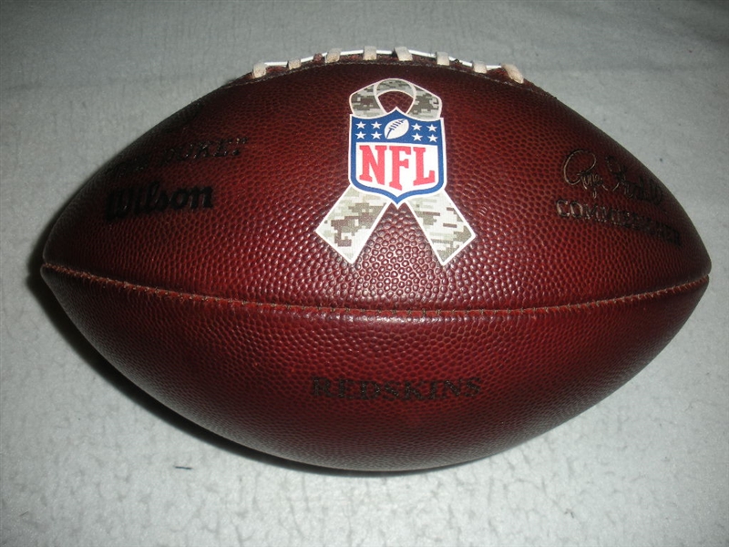 Game-Used Football<br>Game-Used Football from November 16, 2014 vs. Tampa Bay Buccaneers w/Military Ribbon<br>Washington Redskins 2014