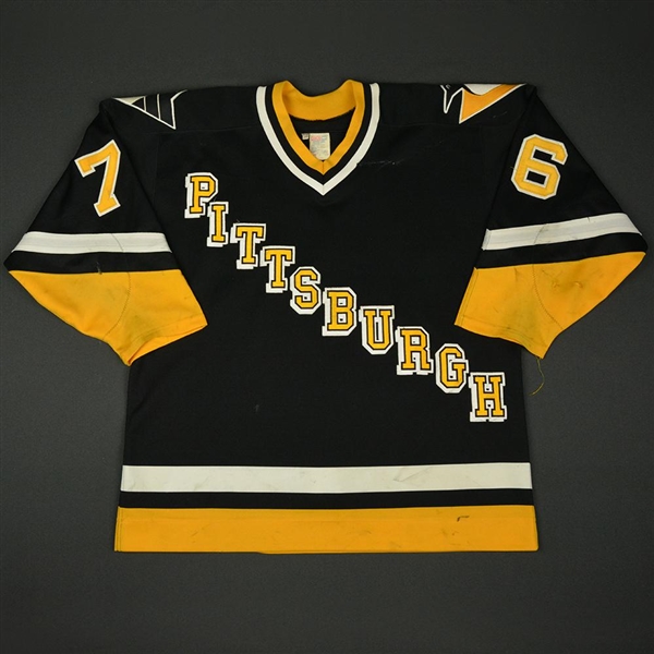 Park, Richard * <br>Black - Photo-Matched<br>Pittsburgh Penguins 1995-96<br>#76 Size: 50