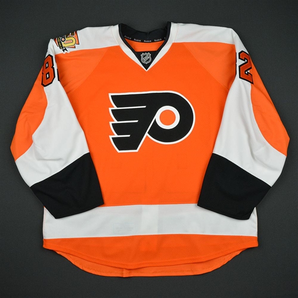 Bunnaman, Connor<br>Orange Set 1 w/ 50th Anniversary Patch - Game-Issued (GI)<br>Philadelphia Flyers 2016-17<br>#82 Size: 56