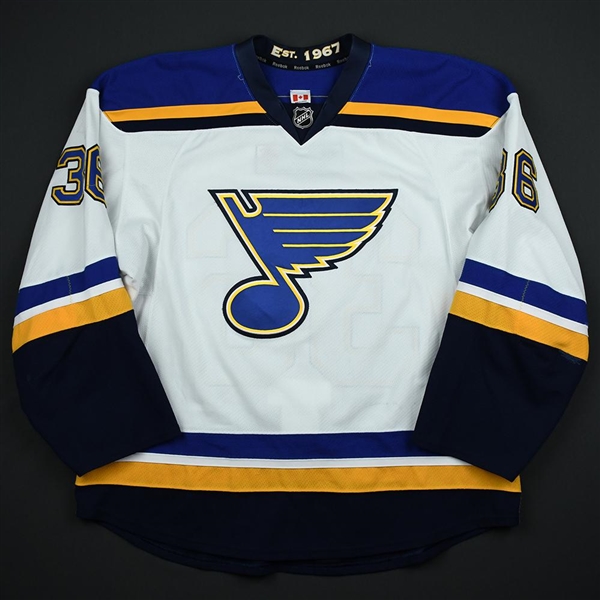 Brouwer, Troy *<br>White Set 2 - Photo-Matched<br>St. Louis Blues 2015-16<br>#36 Size: 58