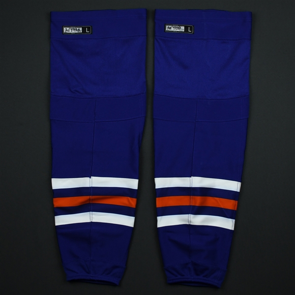 McDavid, Connor<br>Blue - Reebok Socks - NHL All-Star Skills Competition, January 28, 2017, at Staples Center - PHOTO-MATCHED<br>Edmonton Oilers 2016-17<br>#97
