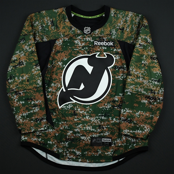 Blank - No Name or Number<br>Camouflage Military Appreciation Warm-Up - CLEARANCE<br>New Jersey Devils <br> Size: 54