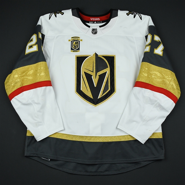 Theodore, Shea <br>White Set 3 w/ Inaugural Season Patch<br>Vegas Golden Knights 2017-18<br>#27 Size: 56