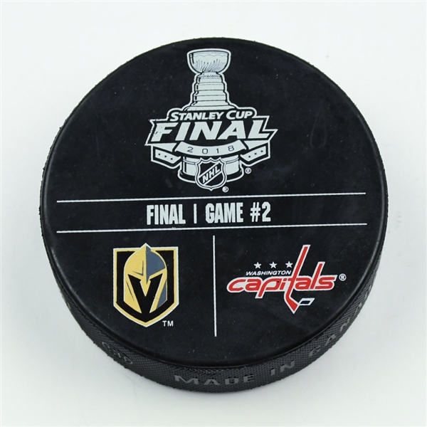 Vegas Golden Knights Warmup Puck<br>2018 Stanley Cup Final, Game 2  - May 30, 2018 vs. Washington Capitals<br> 2017-18