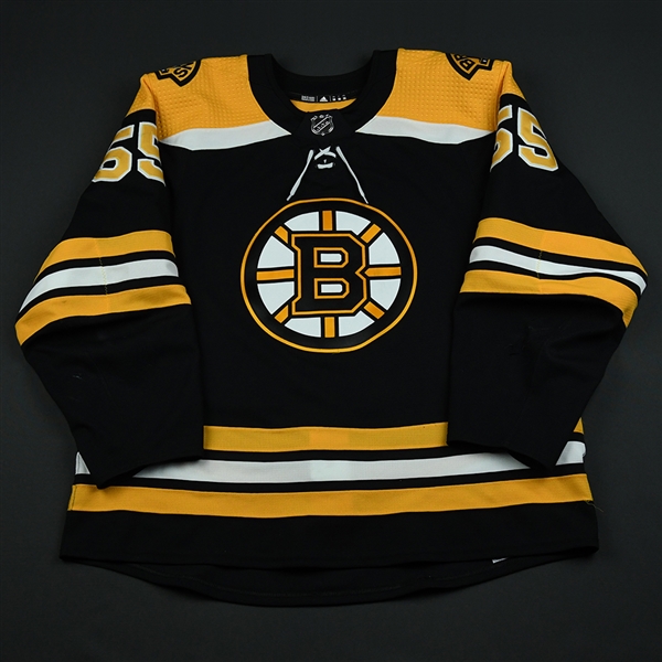 Acciari, Noel<br>Black Set 3 / Playoffs<br>Boston Bruins 2017-18<br>#55 Size: 56