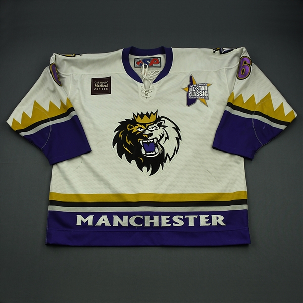 Christiansen, Doug *<br>White - w/2005 All-Star Patch - CLEARANCE<br>Manchester Monarchs 2004-05<br>#6 