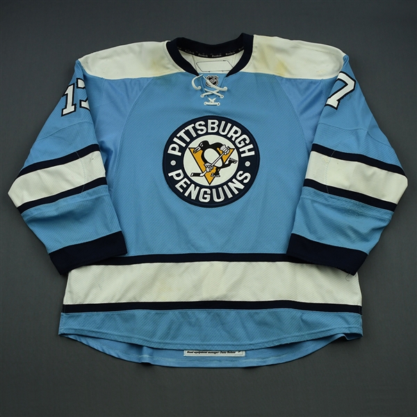 Rupp, Mike *<br>Powder Blue Alternate  - Photo-Matched<br>Pittsburgh Penguins 2009-10<br>#17 Size: 58+