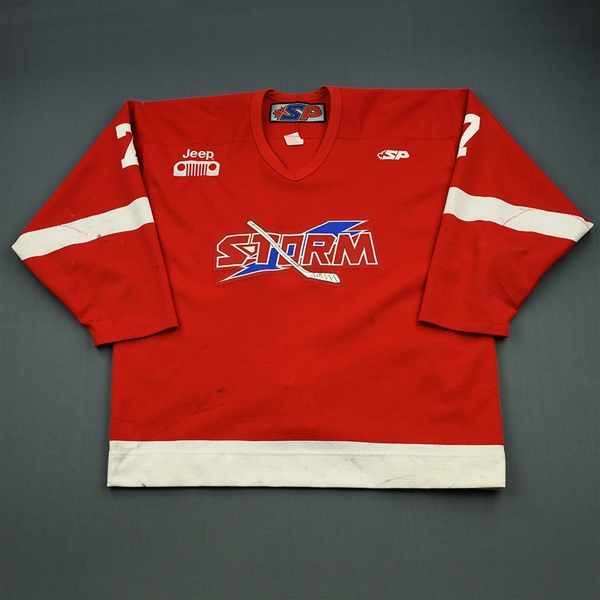 Collymore, Shawn *<br>Red Set 1 - CLEARANCE<br>Toledo Storm 2004-05<br>#7 Size: 56 SP