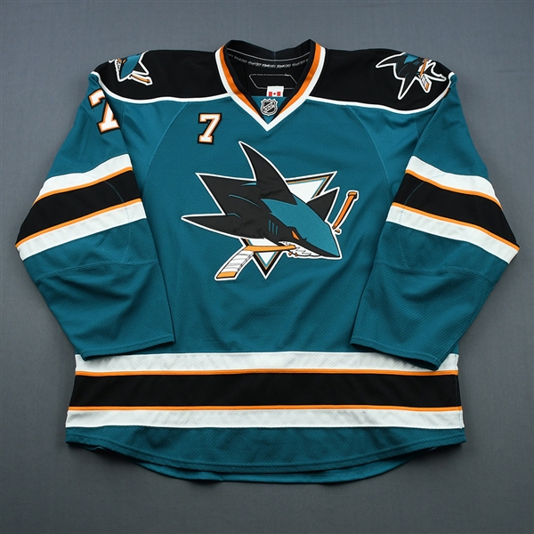 Wallin, Niclas *<br>Teal Playoffs - Autographed - Photo-Matched to the Western Conference Finals<br>San Jose Sharks 2009-10<br>#7 Size: 58+