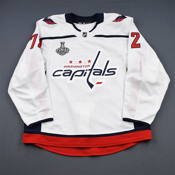 Boyd, Travis <br>White Stanley Cup Final Set 2 - Warm-Up Only - PHOTO-MATCHED<br>Washington Capitals 2017-18<br>#72 Size: 56