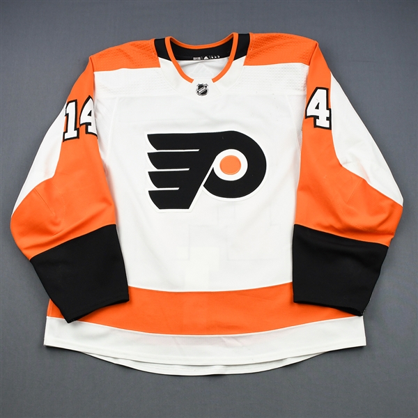 Couturier, Sean<br>White Set 1 (A removed)<br>Philadelphia Flyers 2018-19<br>#14 Size: 56