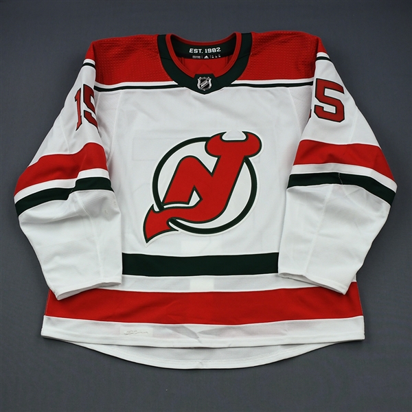 Lappin, Nick<br>White Heritage Set 1<br>New Jersey Devils 2018-19<br>#15 Size: 56